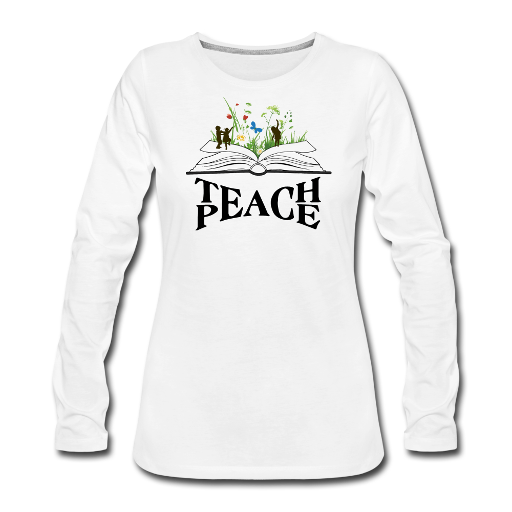 Teach Peace - white