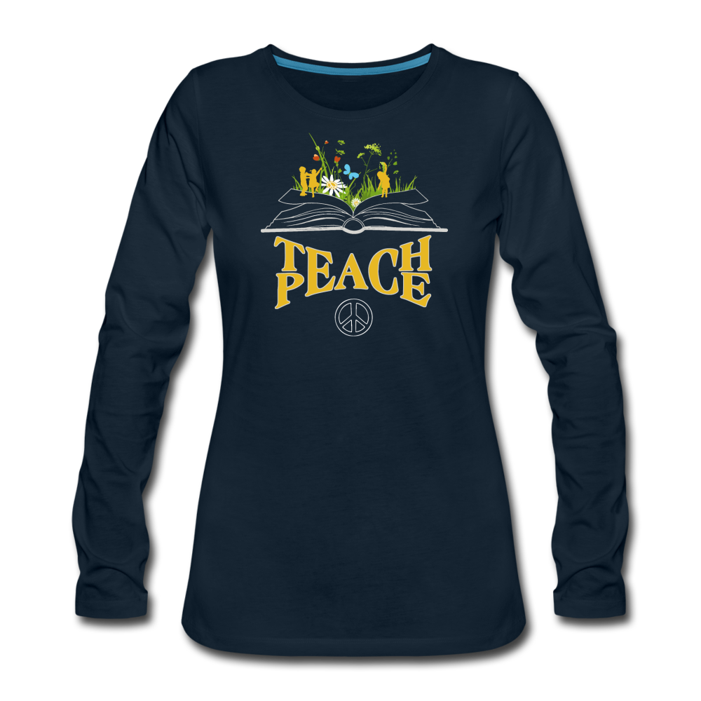 Teach Peace - deep navy