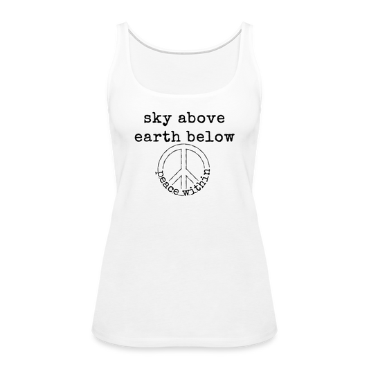 Peace Within Women’s Premium Tank Top - white