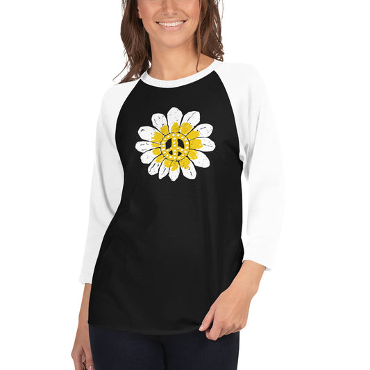 Daisy 3/4 sleeve raglan shirt