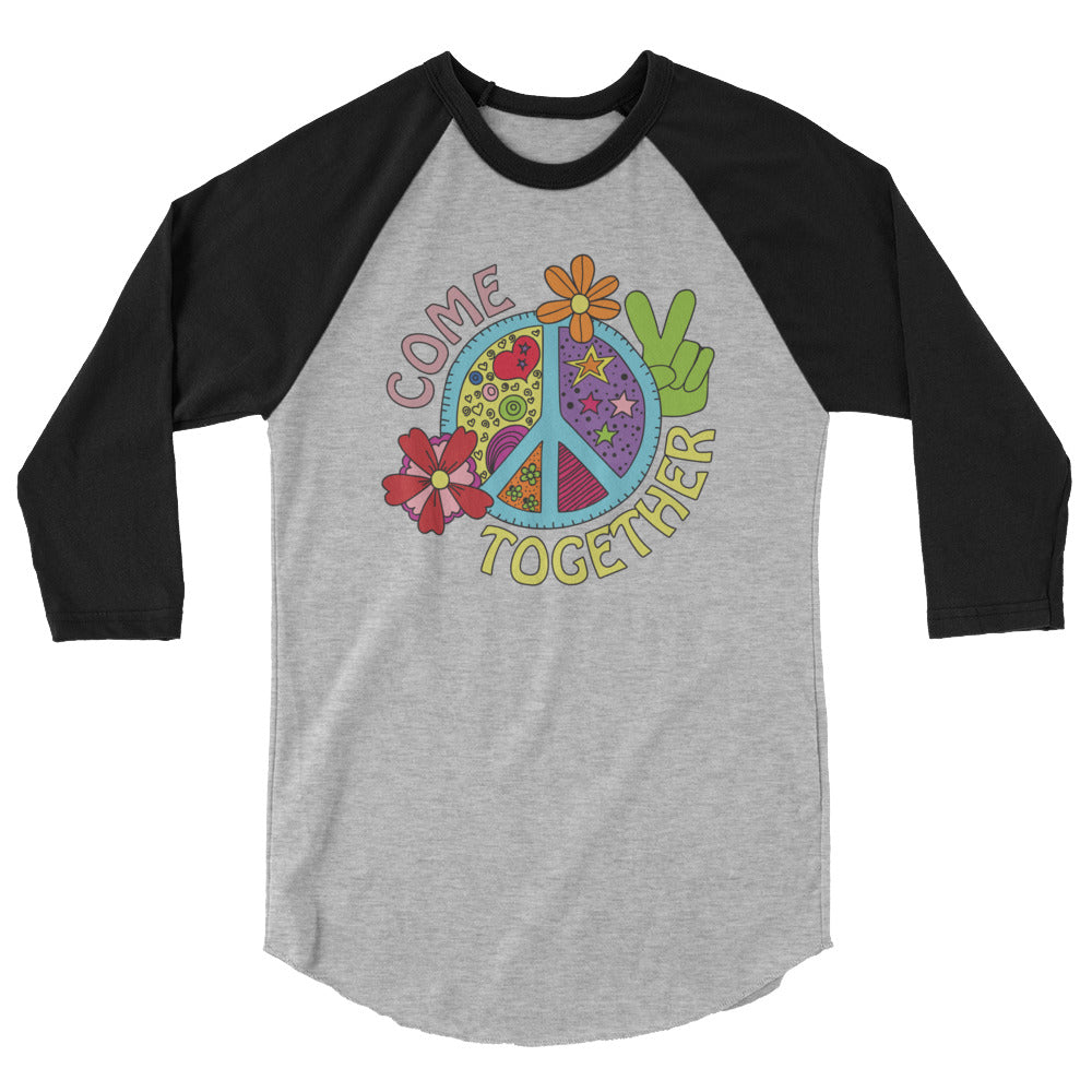 Come Together 3/4 sleeve raglan shirt
