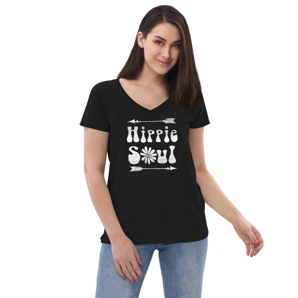 Hippie Soul - Women’s recycled v-neck t-shirt