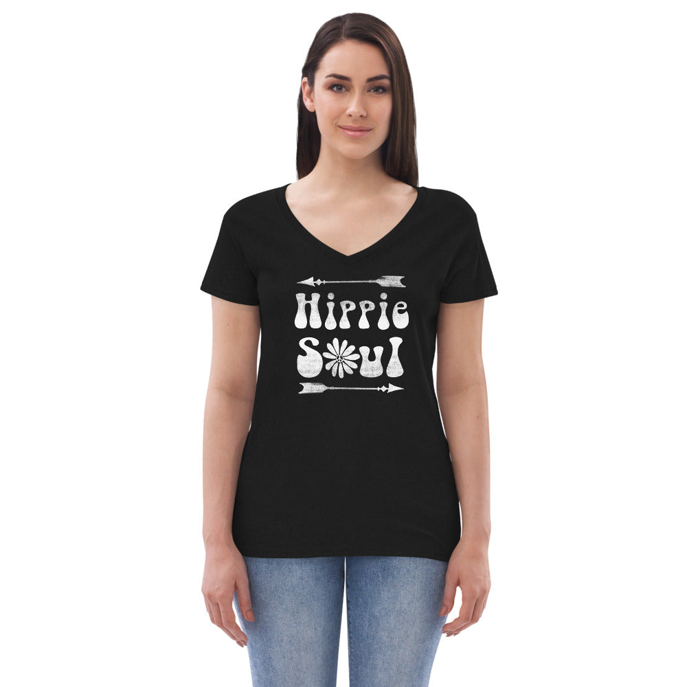 Hippie Soul - Women’s recycled v-neck t-shirt