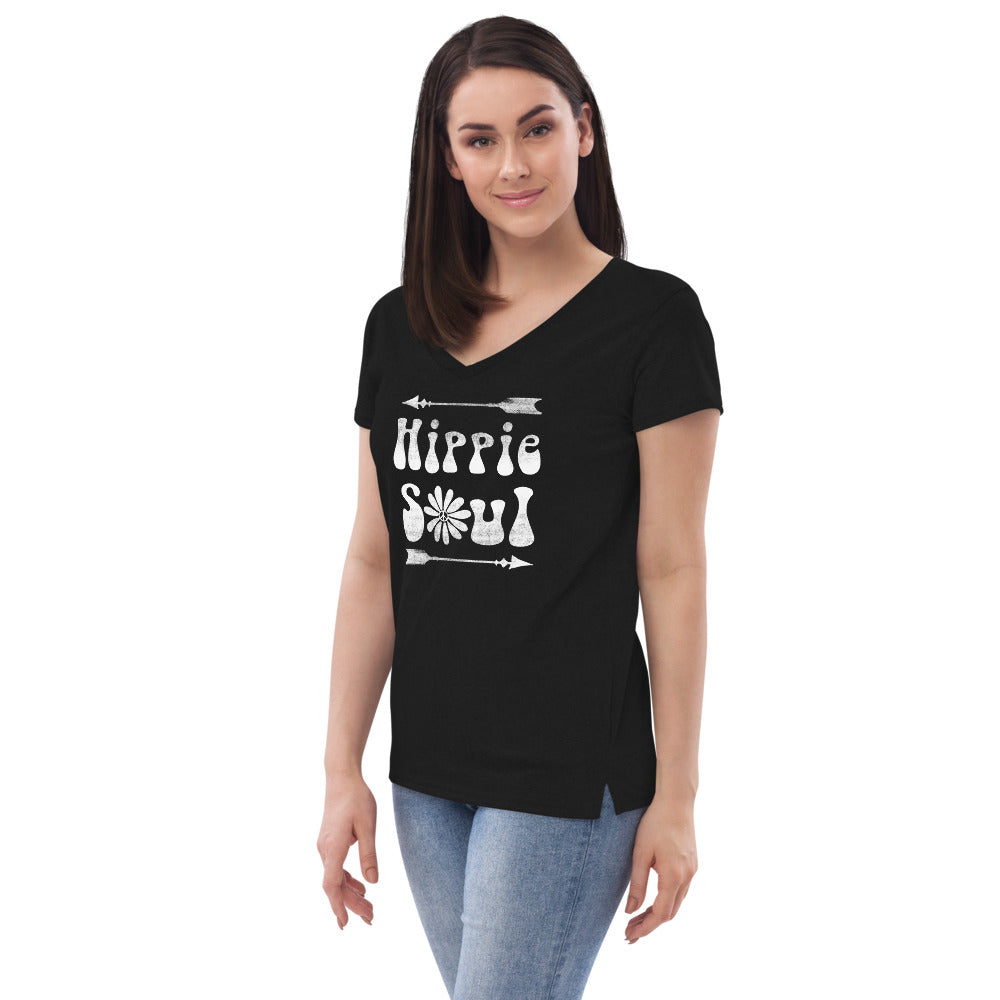 Hippie Soul - Women’s recycled v-neck t-shirt