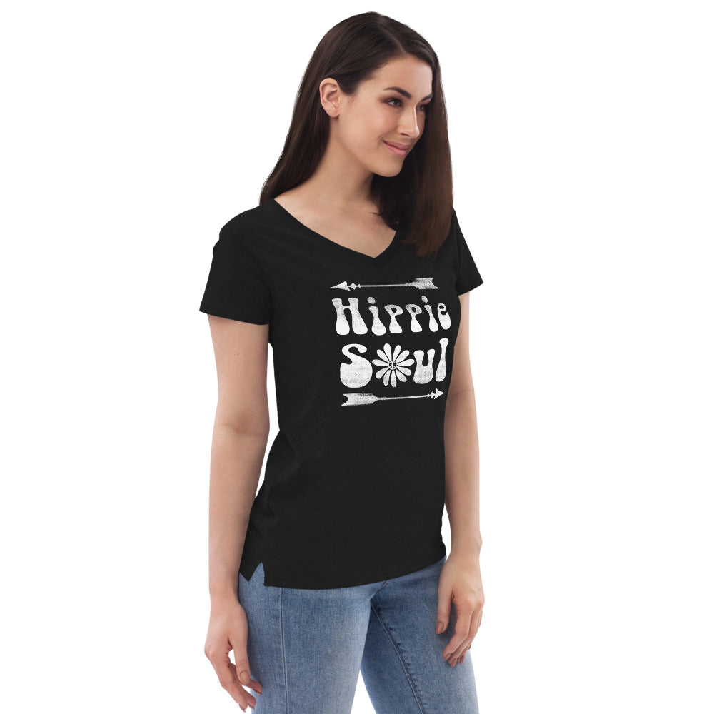 Hippie Soul - Women’s recycled v-neck t-shirt