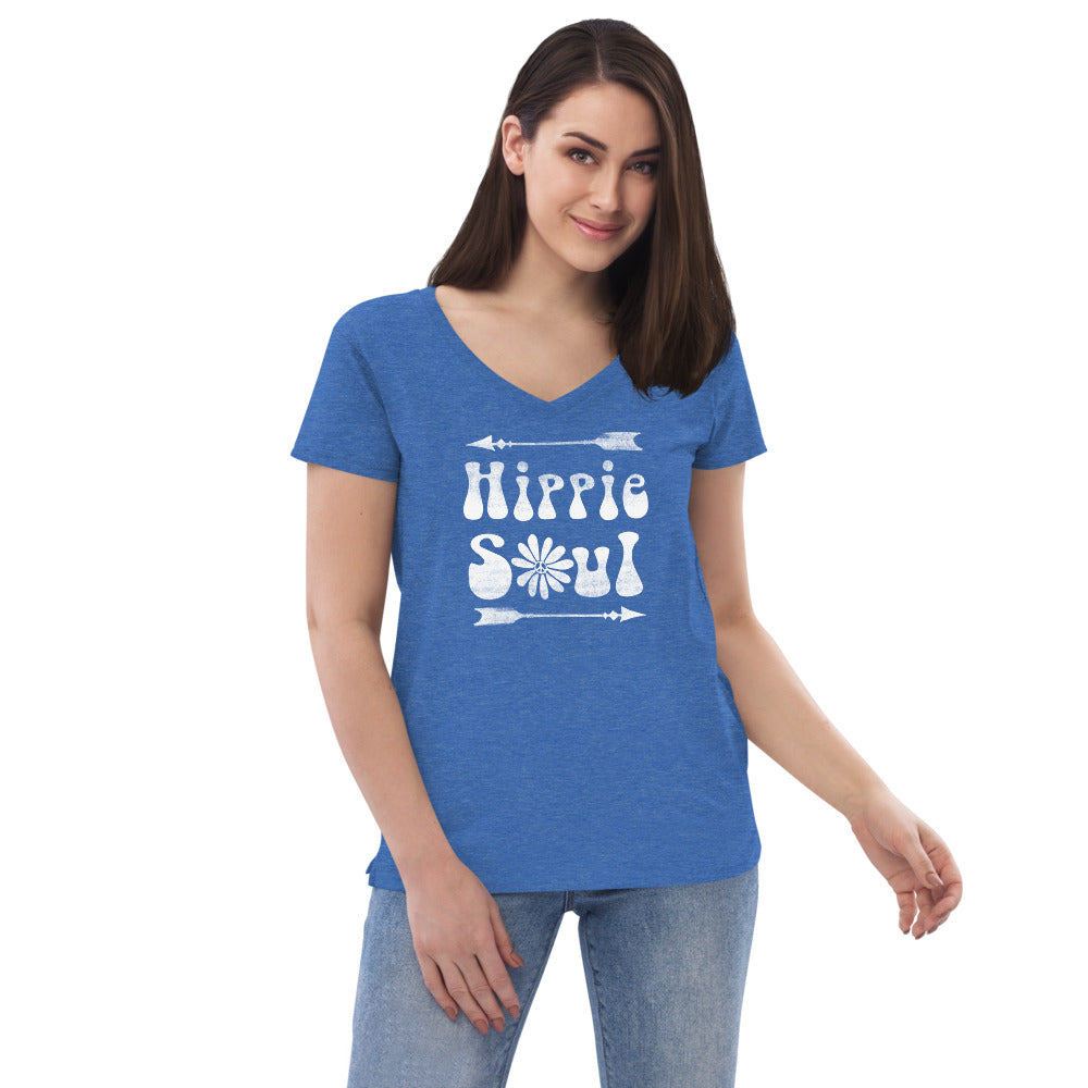 Hippie Soul - Women’s recycled v-neck t-shirt