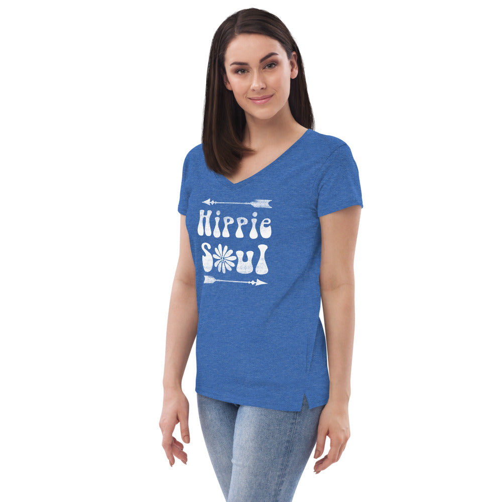 Hippie Soul - Women’s recycled v-neck t-shirt