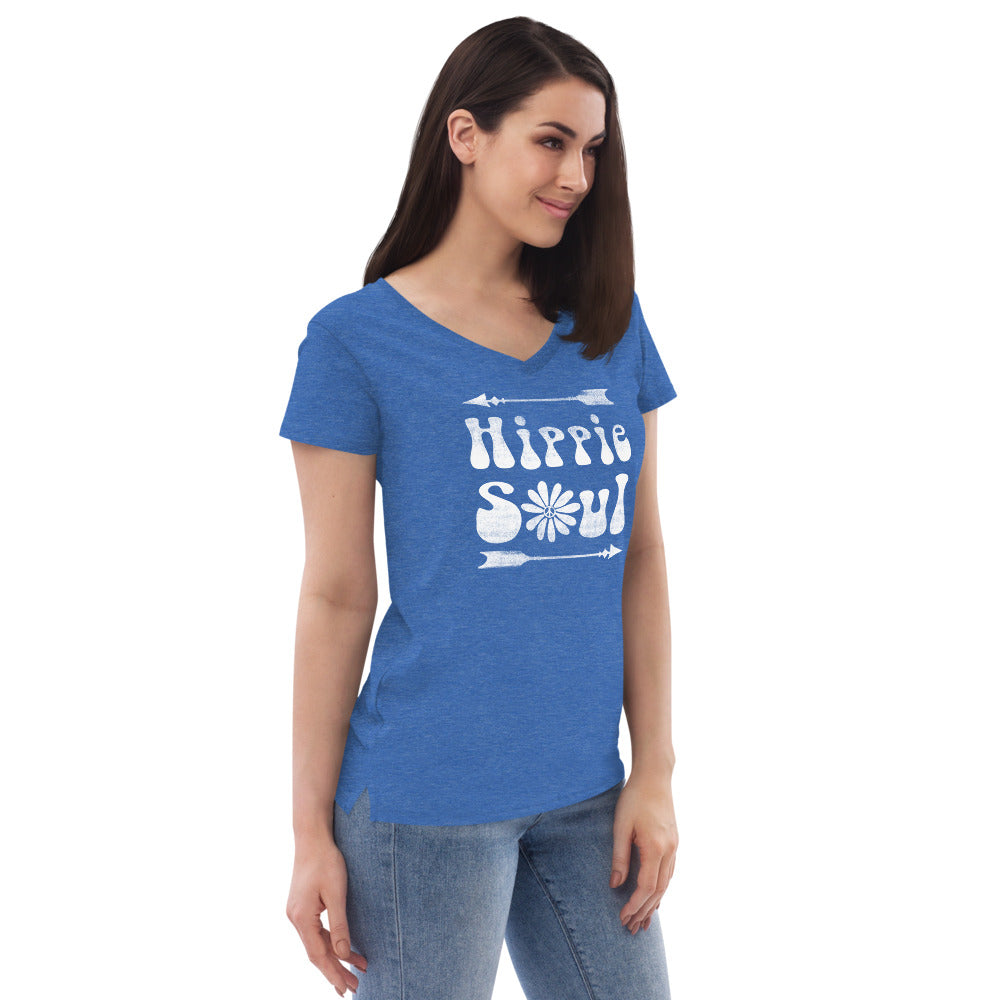Hippie Soul - Women’s recycled v-neck t-shirt
