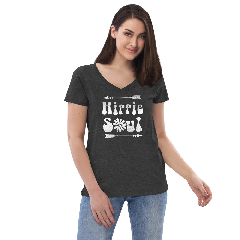 Hippie Soul - Women’s recycled v-neck t-shirt