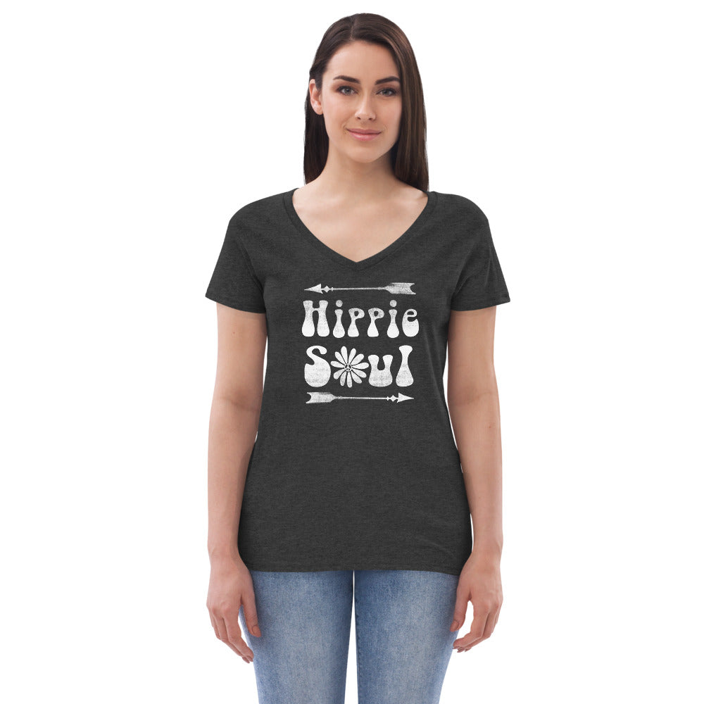 Hippie Soul - Women’s recycled v-neck t-shirt