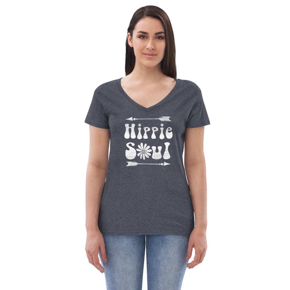 Hippie Soul - Women’s recycled v-neck t-shirt