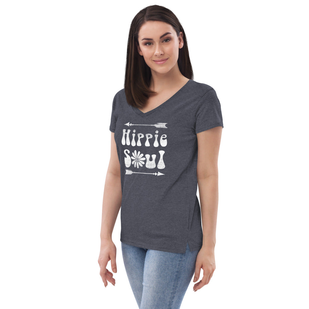 Hippie Soul - Women’s recycled v-neck t-shirt