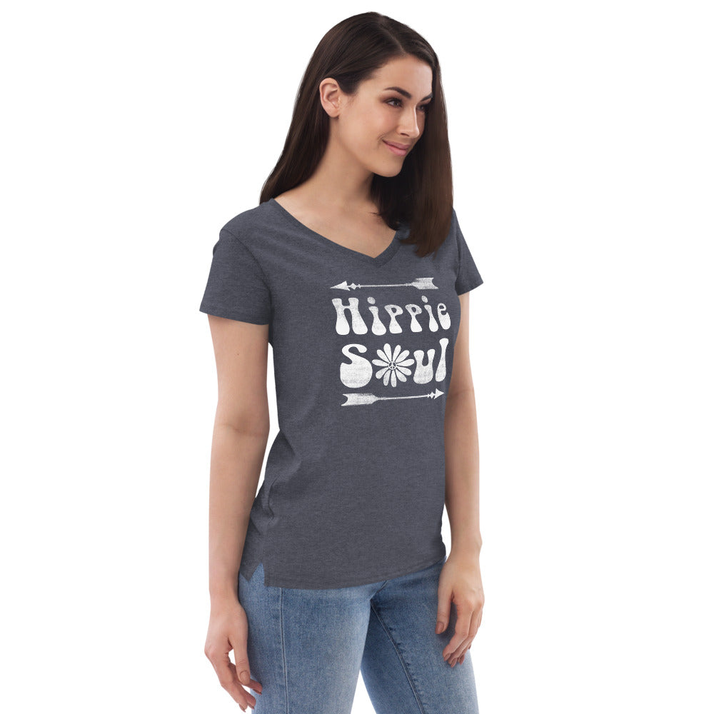 Hippie Soul - Women’s recycled v-neck t-shirt