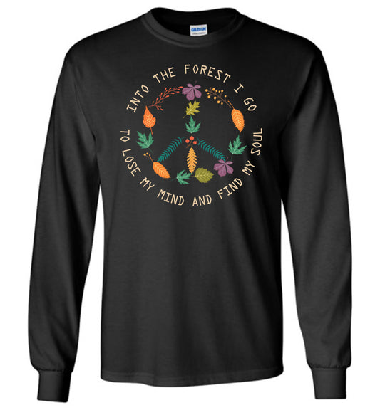 Into The Forest Autumn Foliage Long Sleeve T-shirts