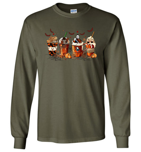 Spooky Cups Halloween Long Sleeve T-shirt