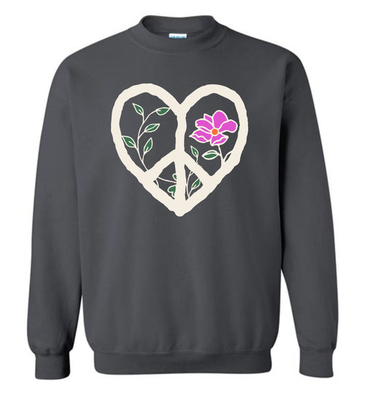 Peace Love Flower Sweatshirts