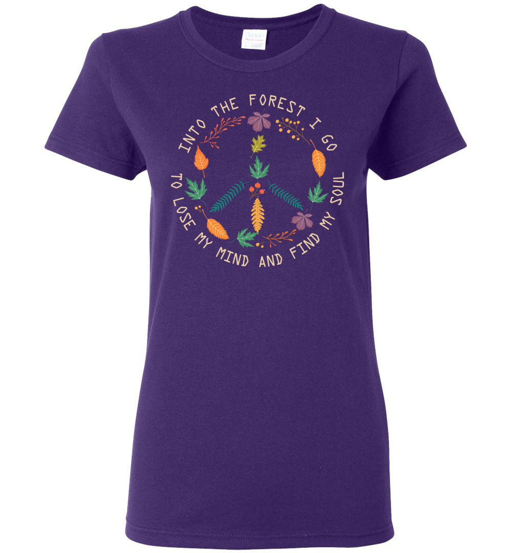 Into The Forest - Autumn Foliage Ladies T-shirts
