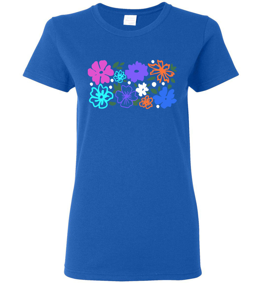 Colorful Flowers Short-Sleeve T-Shirt