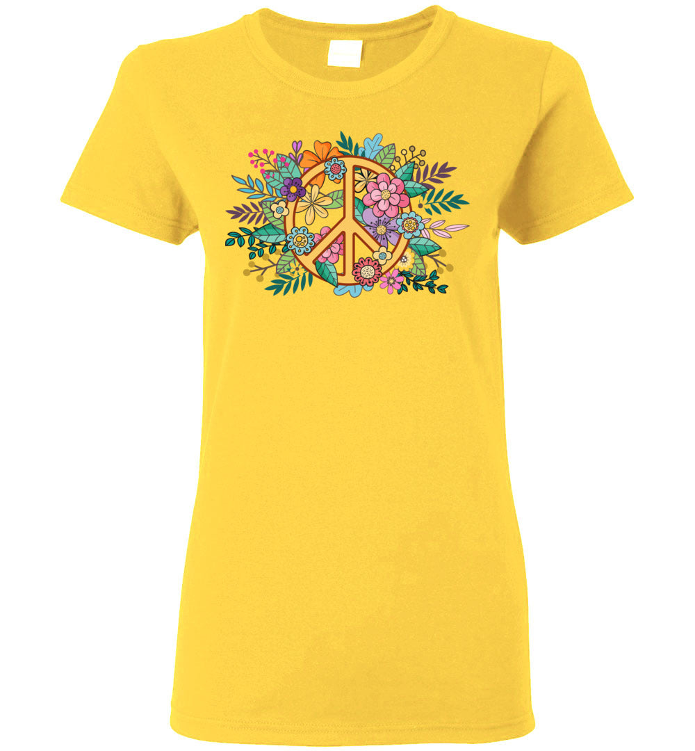Floral Peace Short-Sleeve T-Shirt
