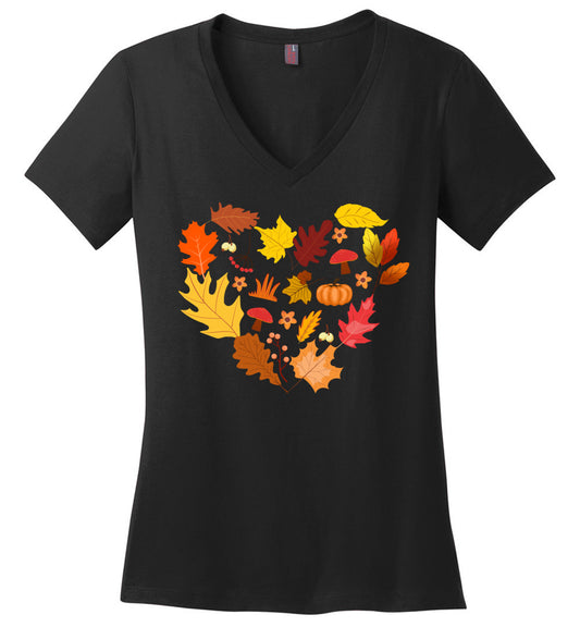 Autumn heart V-Neck