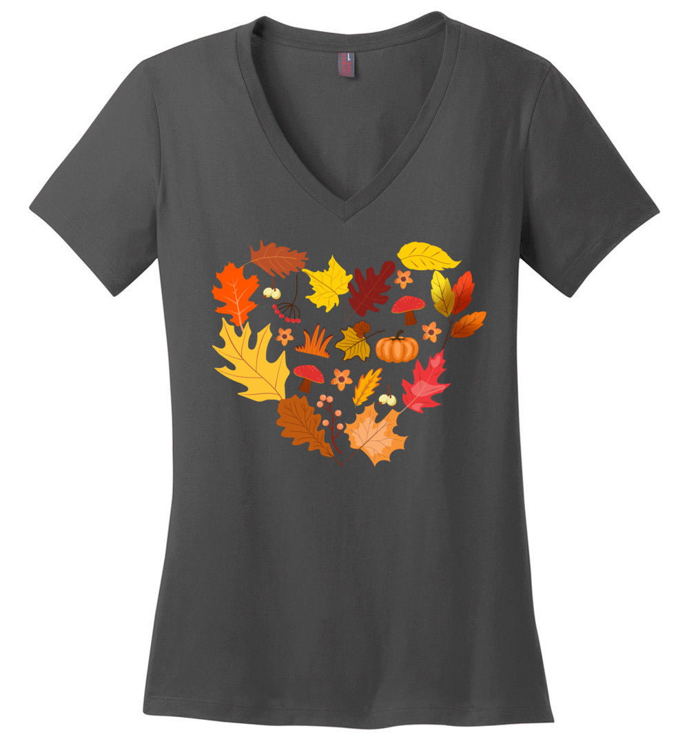 Autumn heart V-Neck