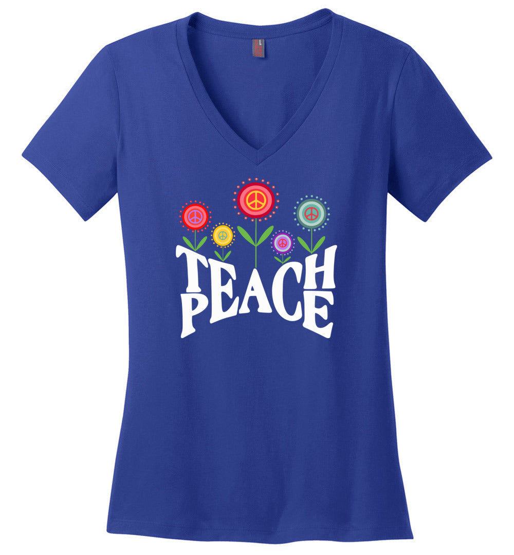 Teach Peace V-necks