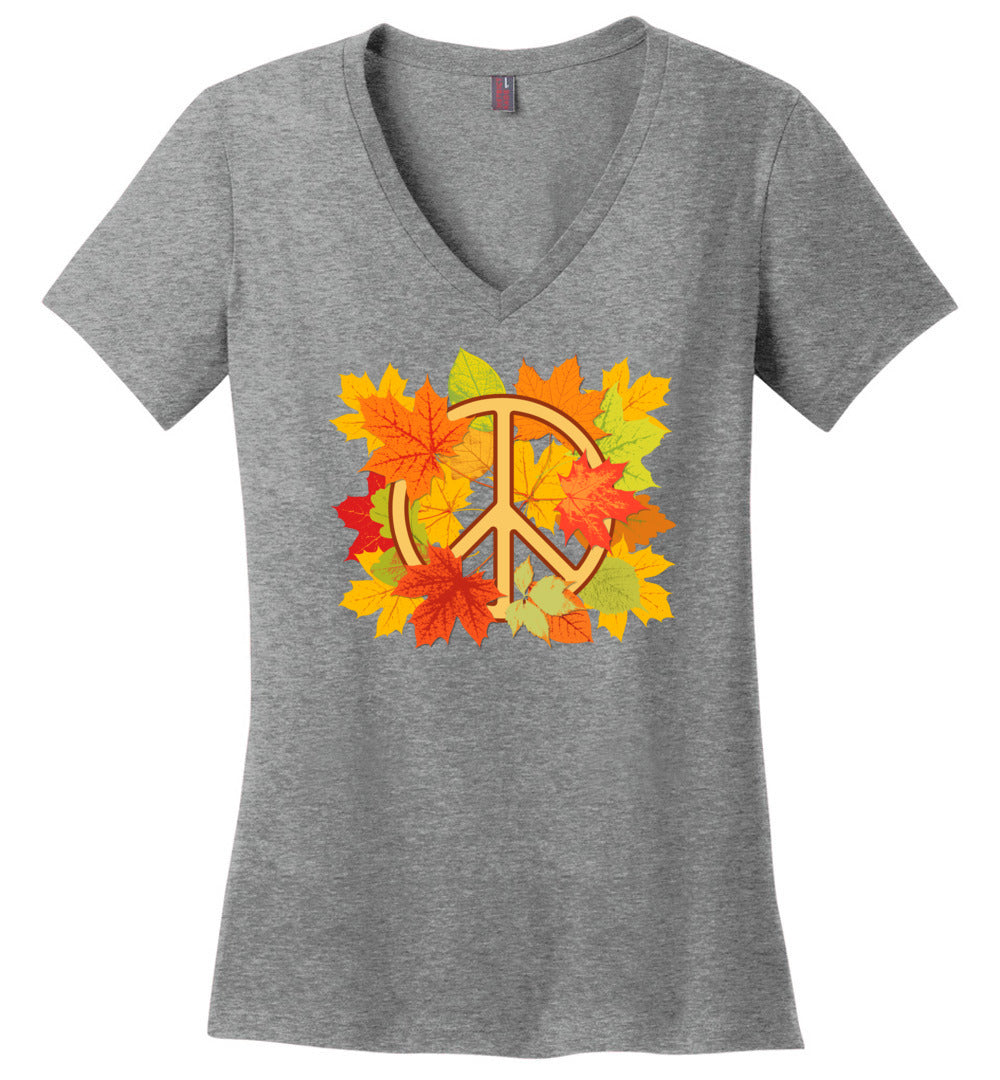 Autumn Colorful Foliage V-necks