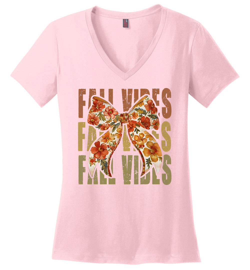 Floral Fall Vibes V-Neck