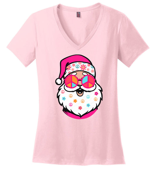 Holiday Hippie Santa V-necks