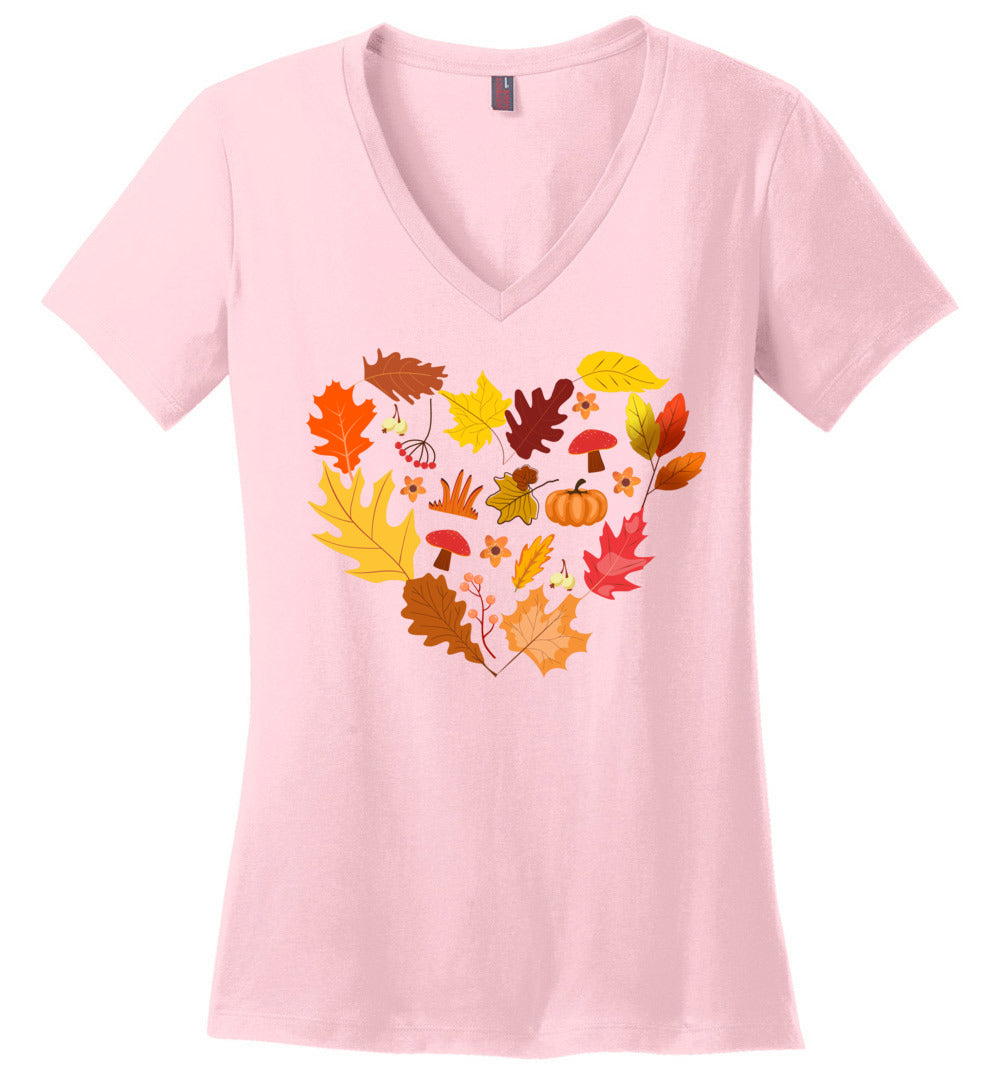 Autumn heart V-Neck