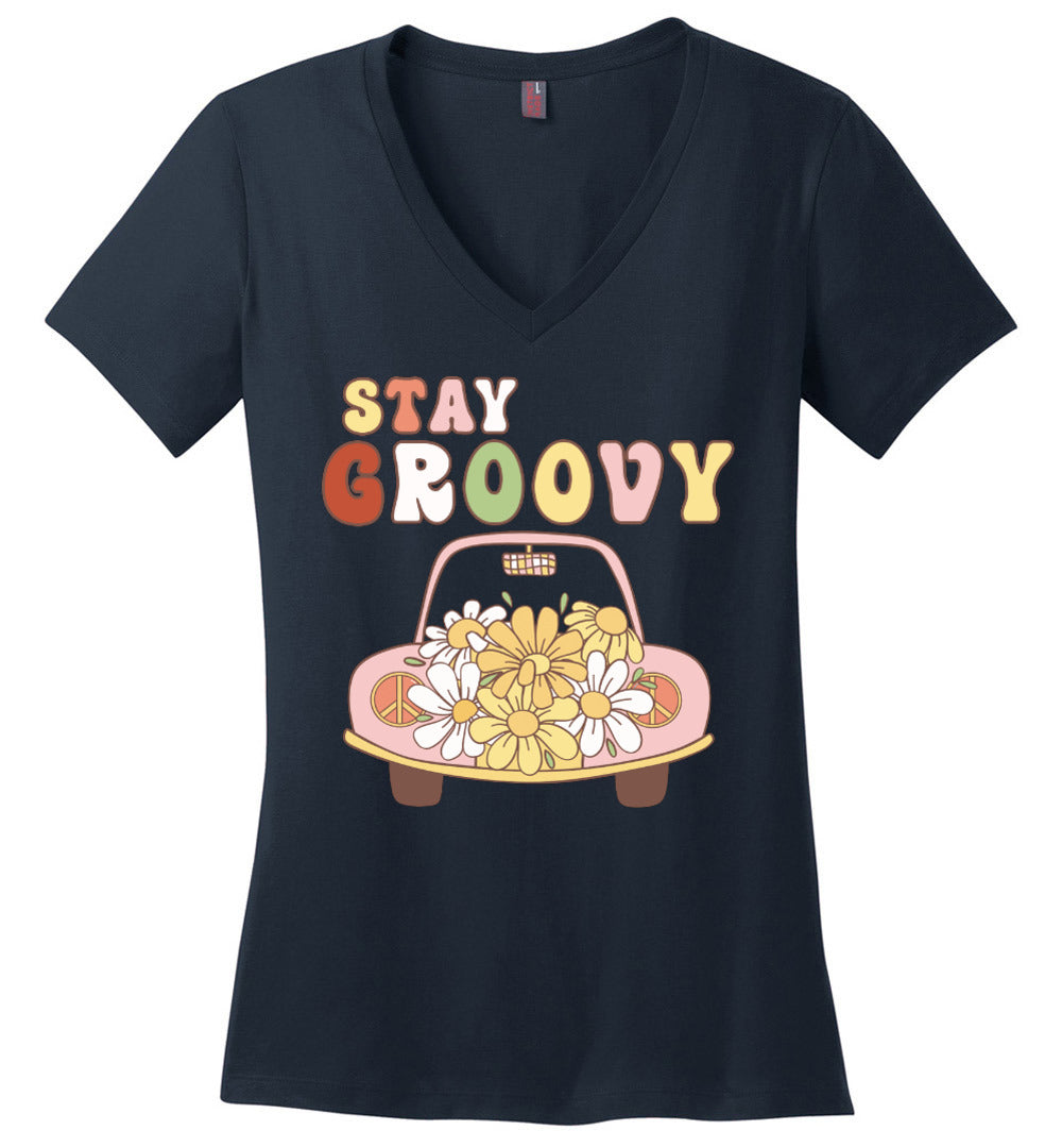 Stay Groovy V-Neck