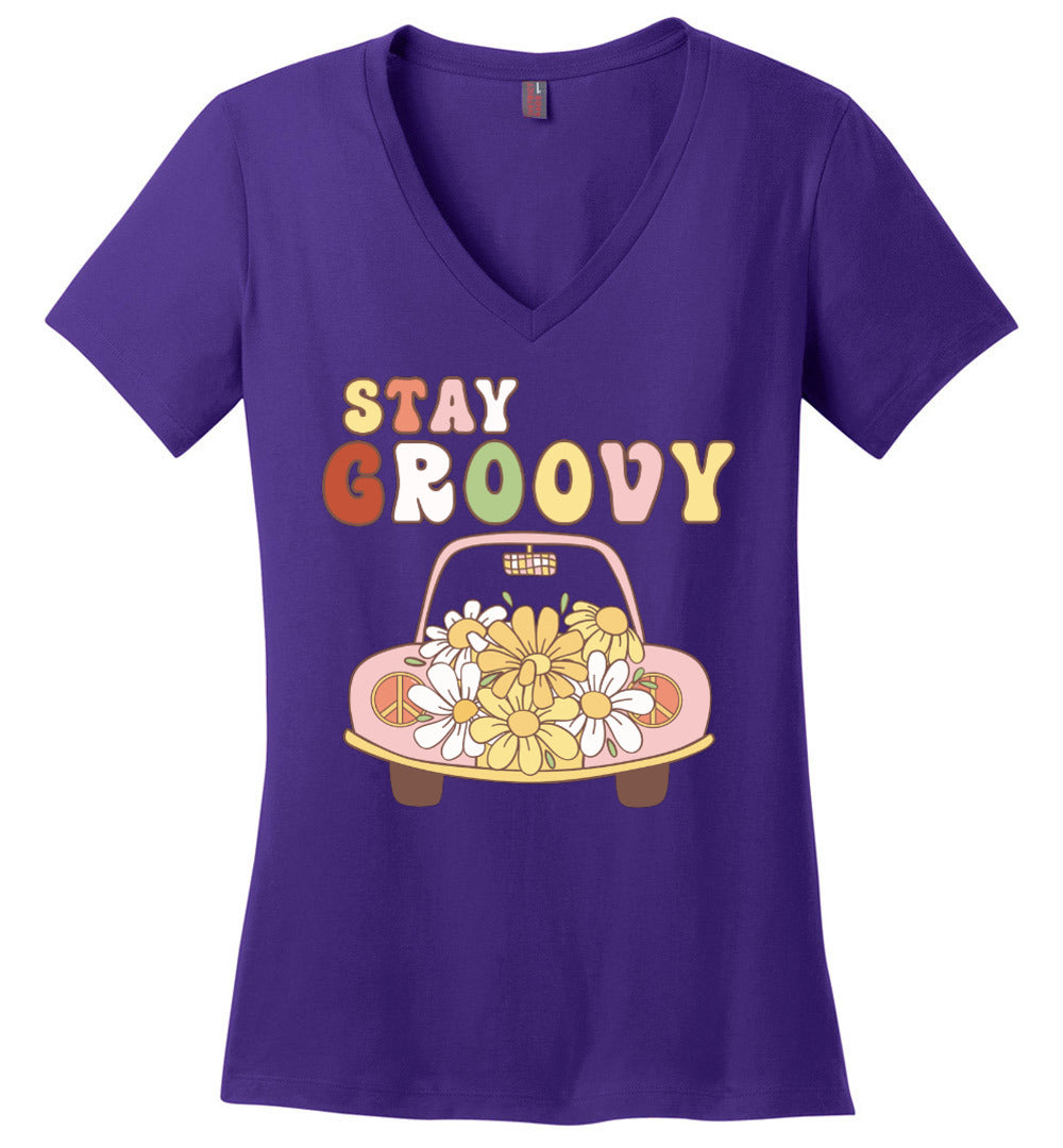 Stay Groovy V-Neck