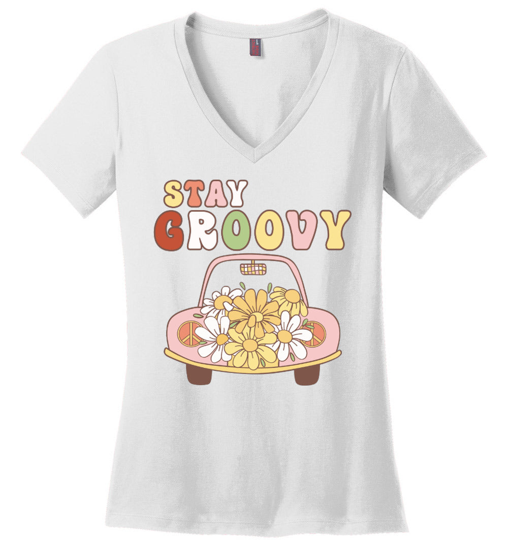 Stay Groovy V-Neck