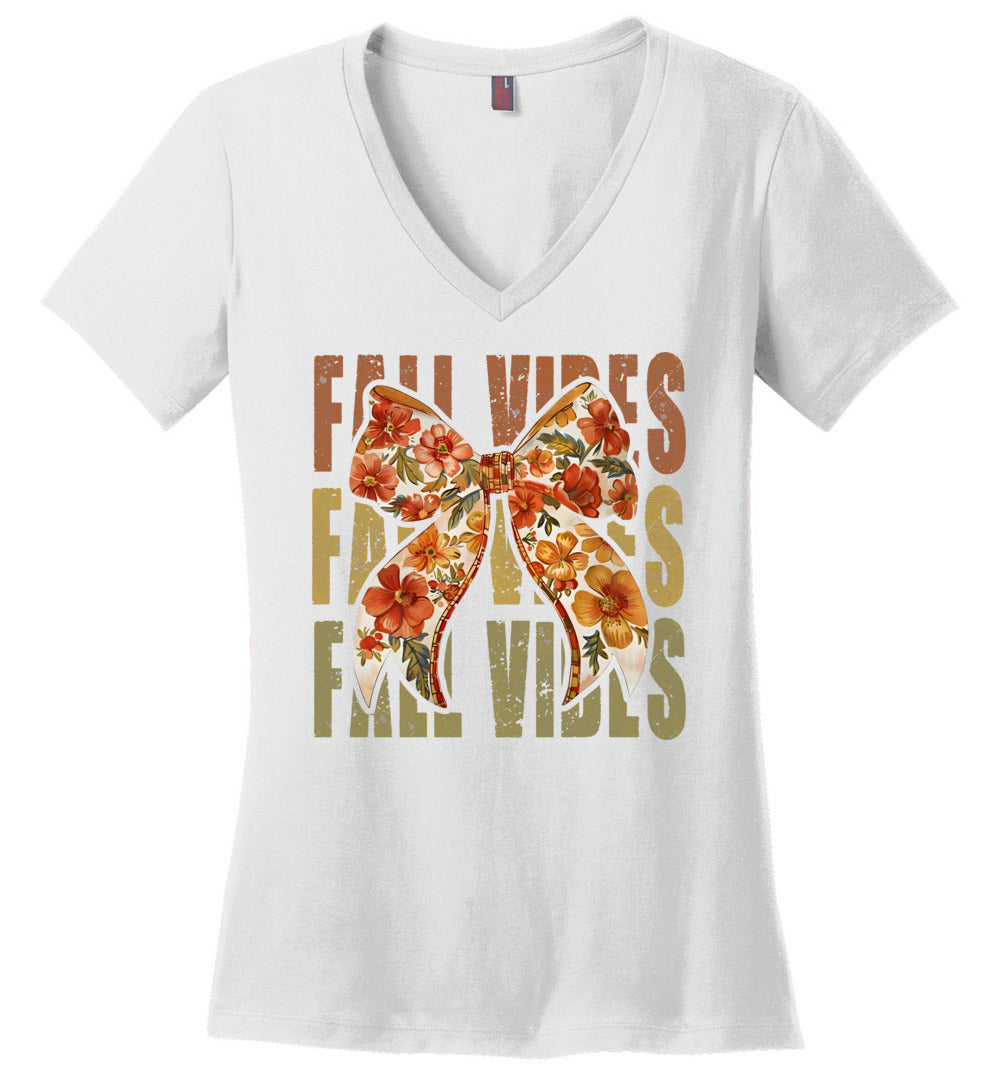 Floral Fall Vibes V-Neck