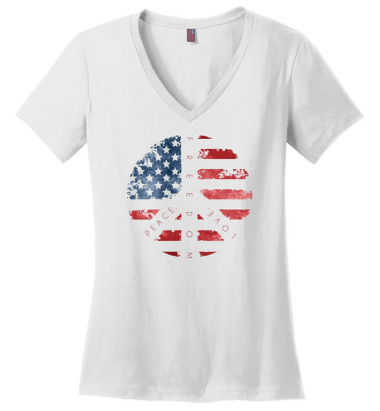 Peace Love Freedom V-necks