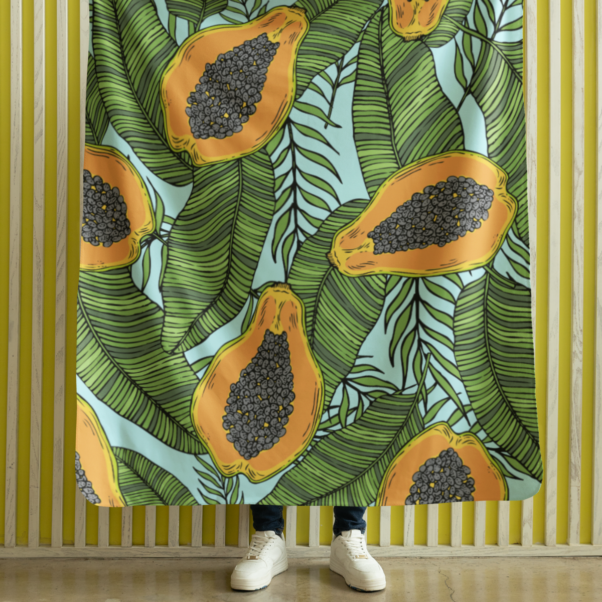 Papaya Fleece Blanket