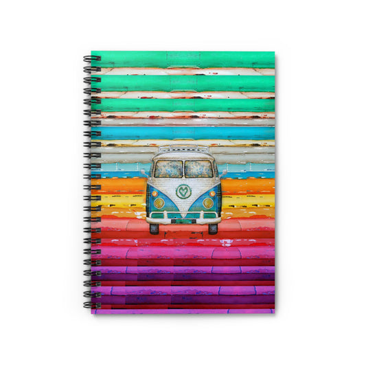 Hippie Van - Spiral Notebook - Ruled Line