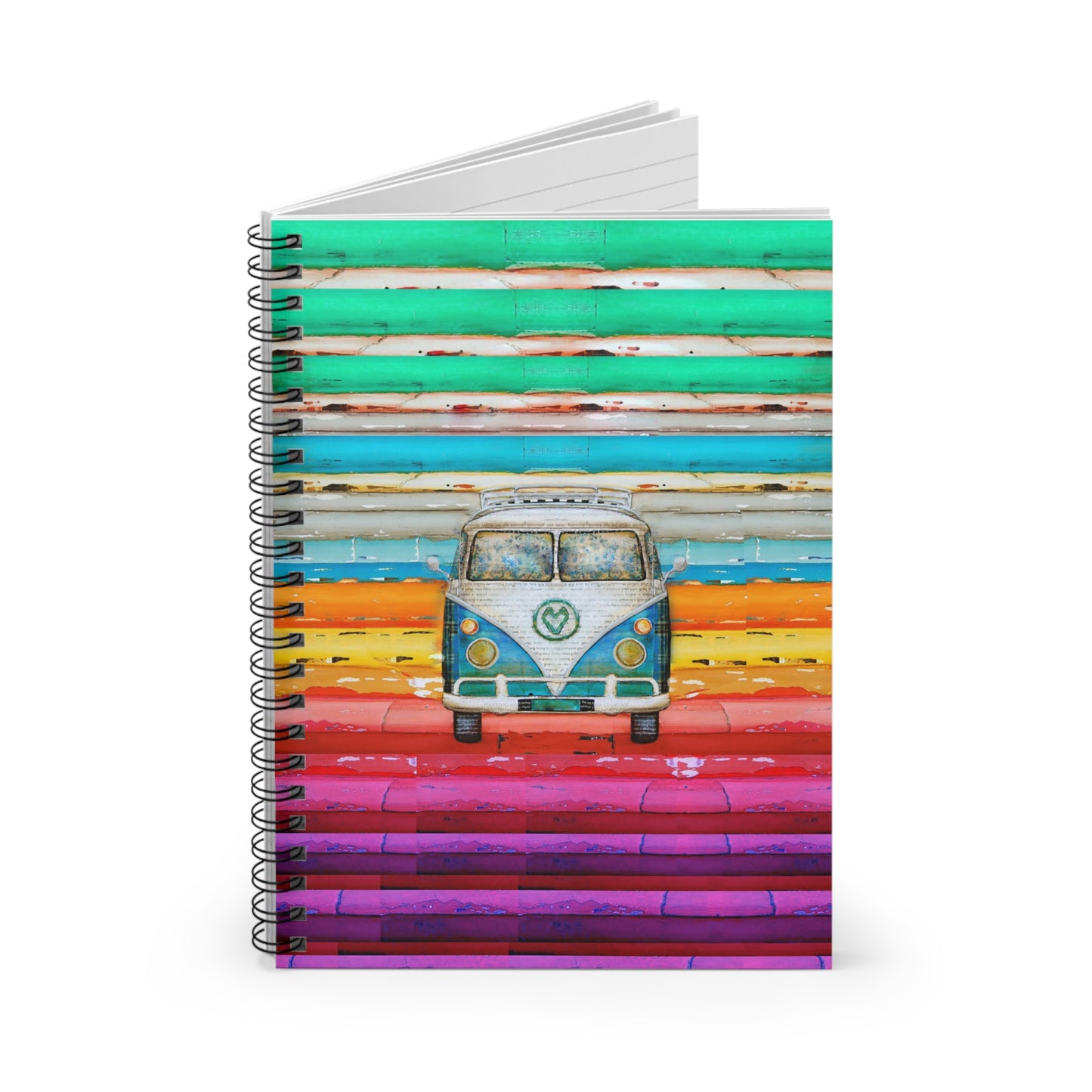 Hippie Van - Spiral Notebook - Ruled Line