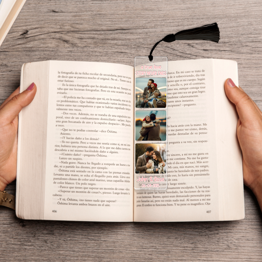 Custom Love Story Photo Bookmark