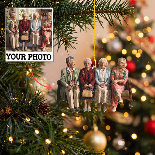 Personalized Double-Sided Acrylic Ornament - Christmas Gift for Friends and Family