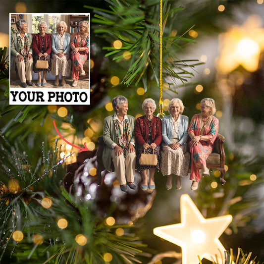 Personalized Double-Sided Acrylic Ornament - Christmas Gift for Friends and Family