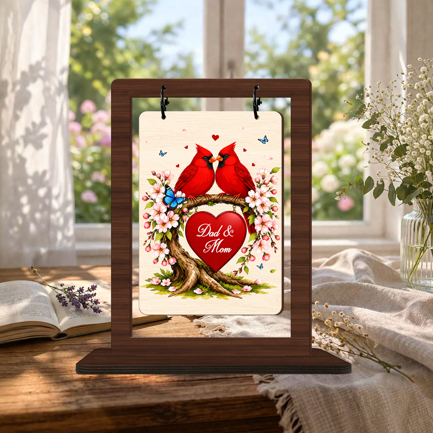 Memorial Gifts for Loss of Father Mother Red Cardinal Memorial Bereavement