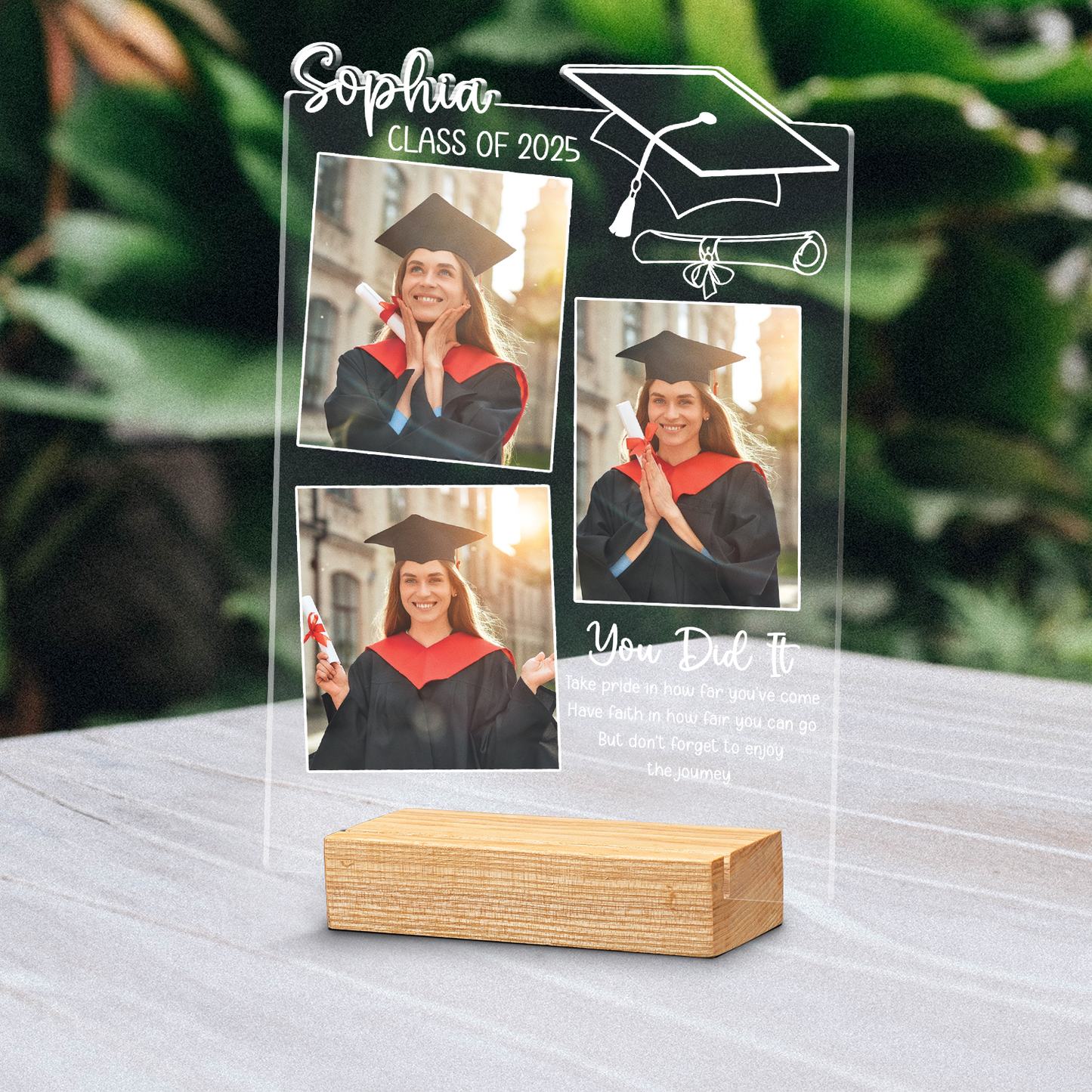 Personalized Graduation Photo Plaque