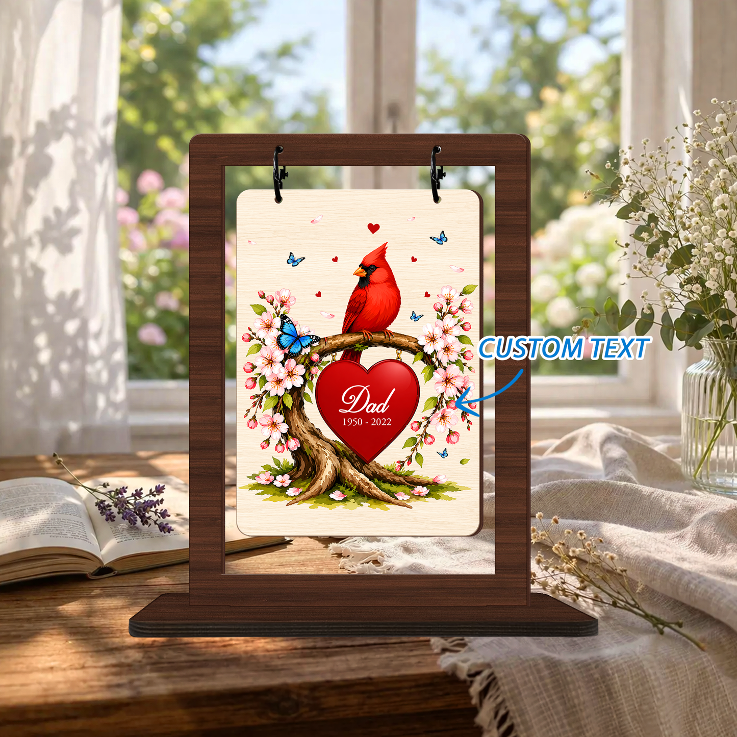 Memorial Gifts for Loss of Father Mother Red Cardinal Memorial Bereavement