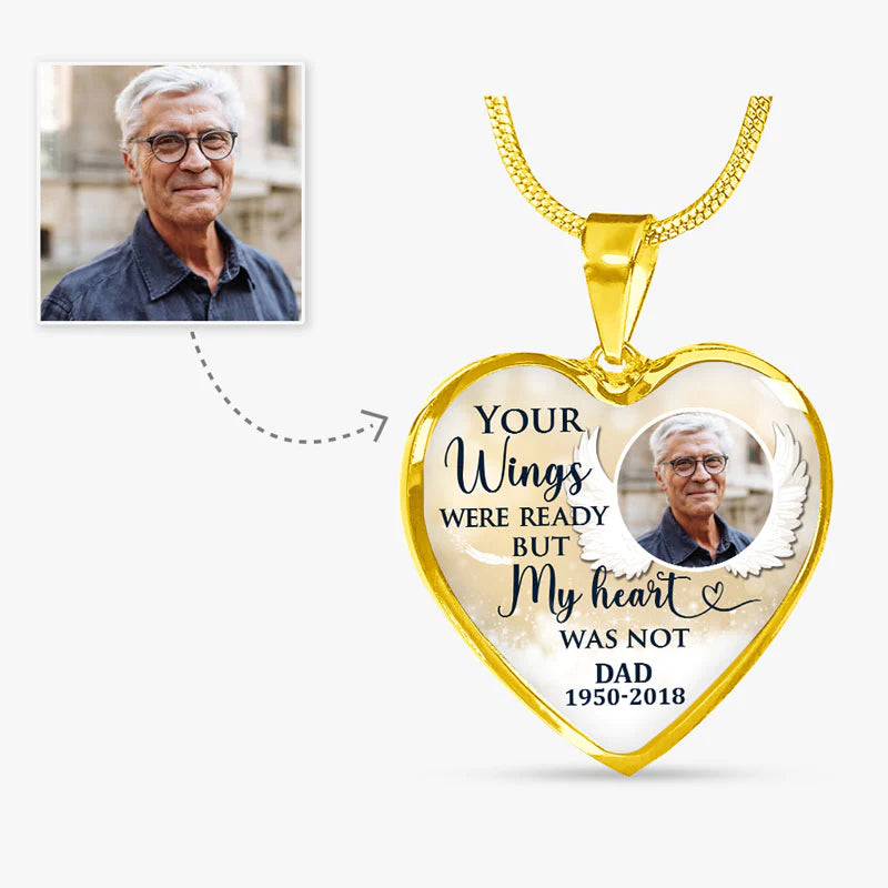 Personalized Photo Heart Necklace