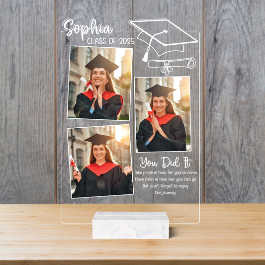 Personalized Graduation Photo Plaque