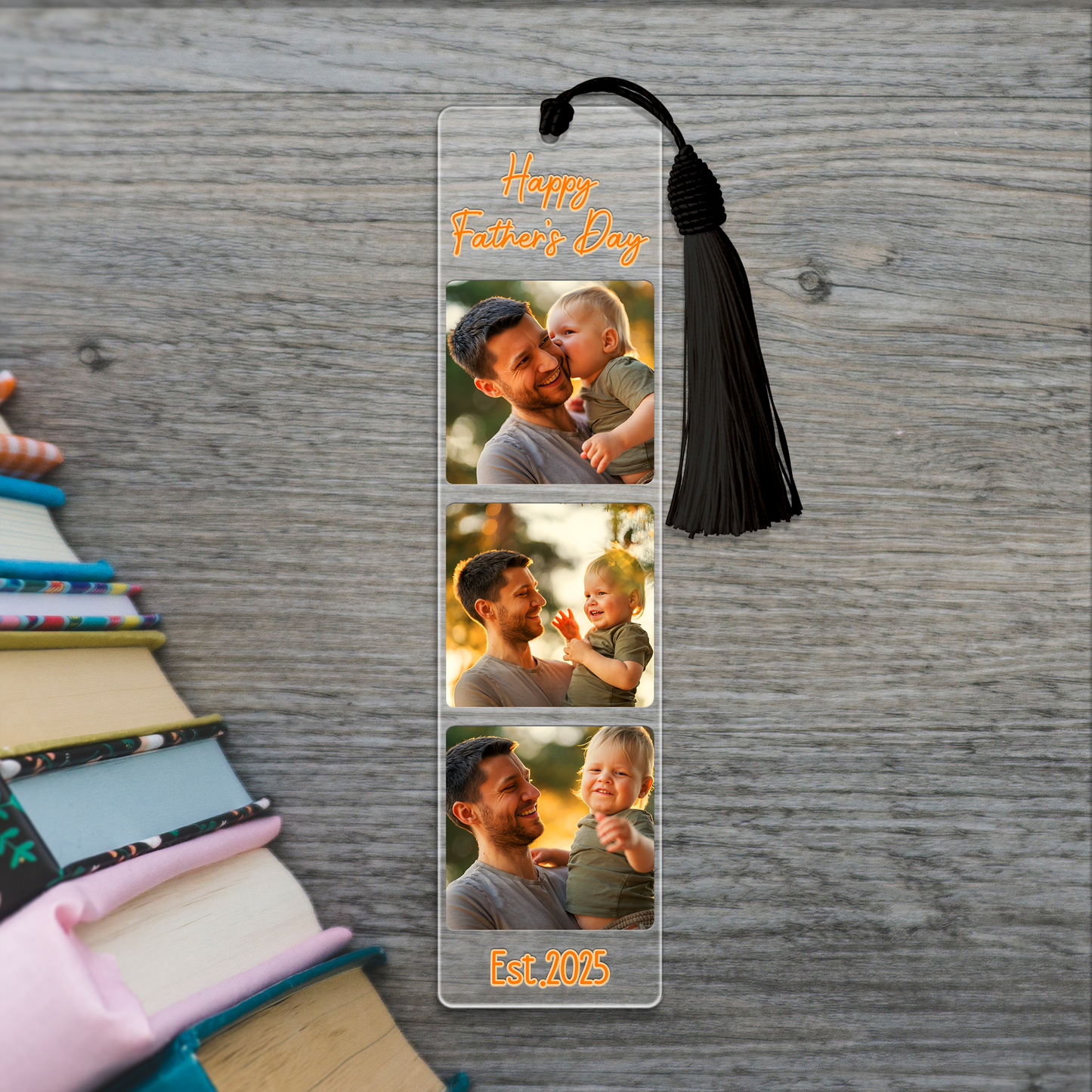 Personalized Father's Day Photo Bookmark