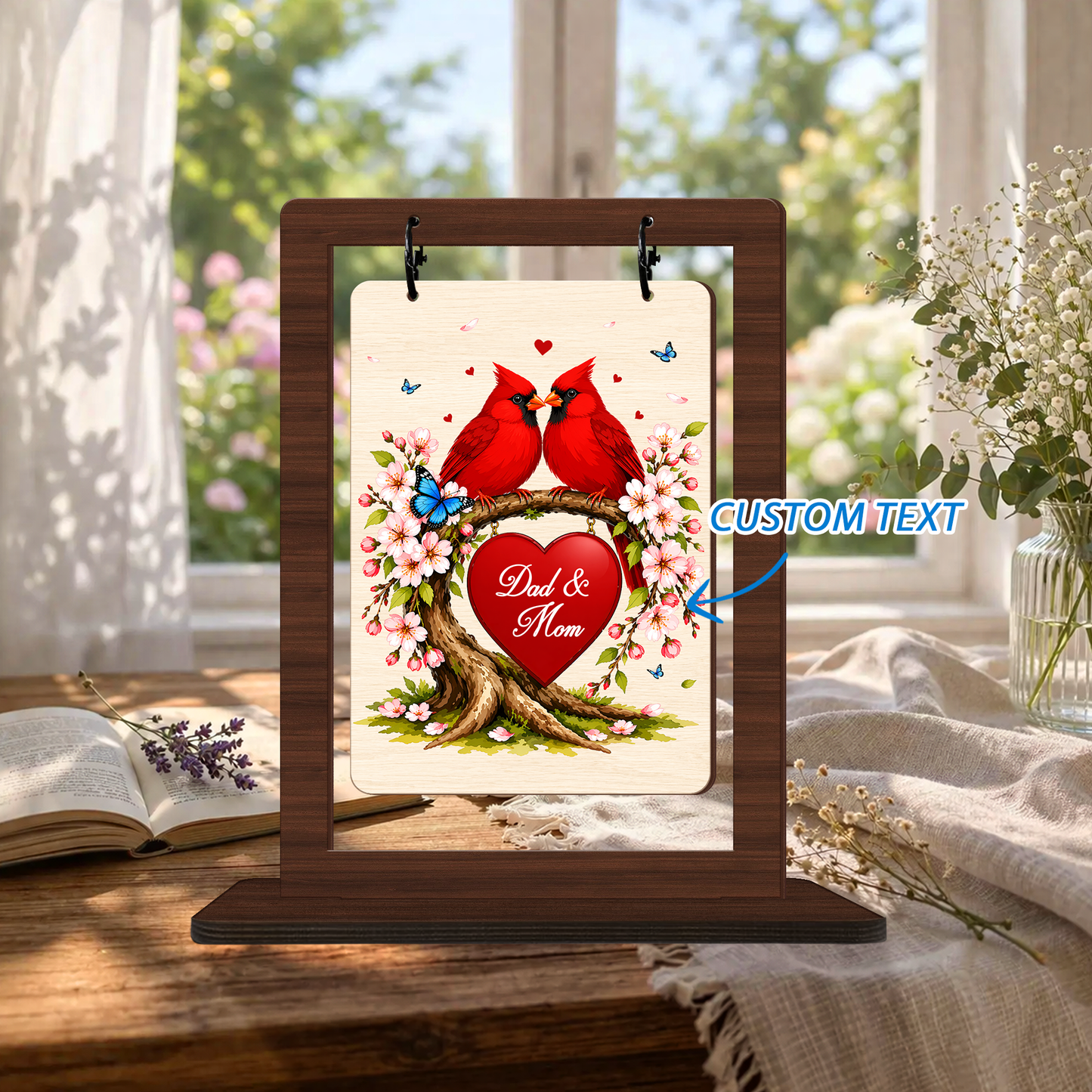 Memorial Gifts for Loss of Father Mother Red Cardinal Memorial Bereavement