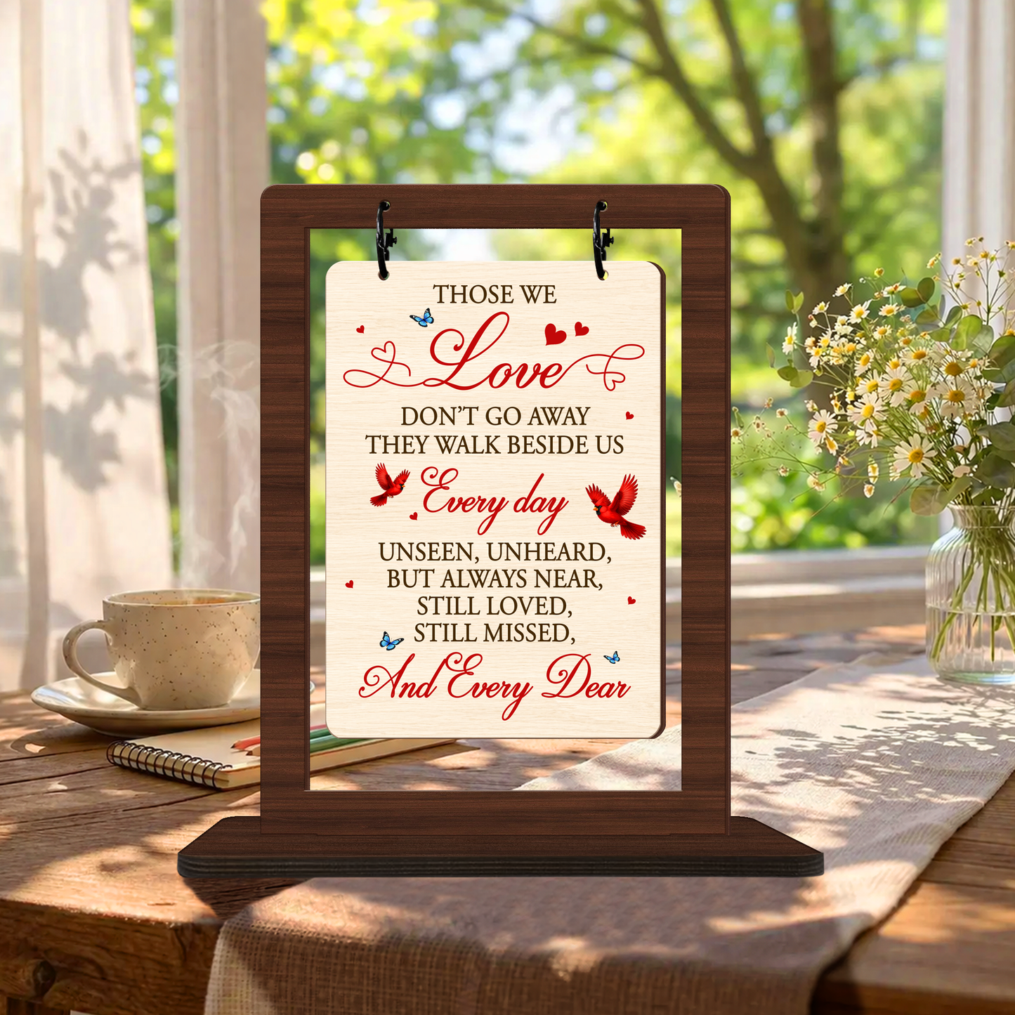 Memorial Gifts for Loss of Father Mother Red Cardinal Memorial Bereavement