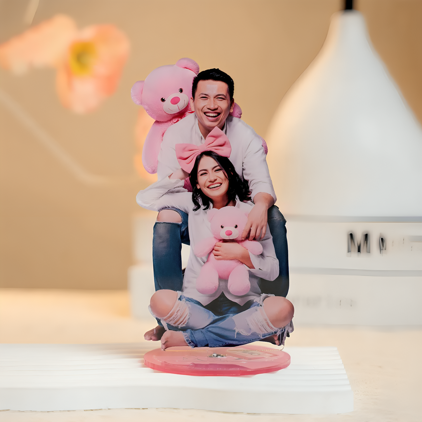 Custom Shape Acrylic Spinning Standee